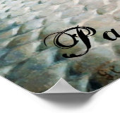 Paris France Street Scene Rainy Day Poster (Hoek)