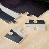 Paris France Street Scene Rainy Day Poster Puzzle Legpuzzel (Zijkant)