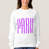Paris France sweater neon lilac (Voorkant)