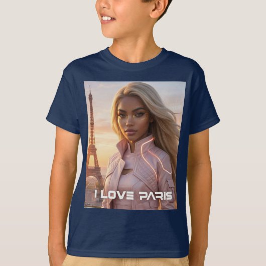 PARIS - FRANCE T-SHIRT (Voorkant)