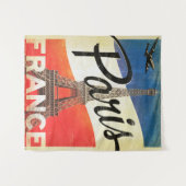 Paris France Tapestry Wandkleed (Voorkant (horizontaal))