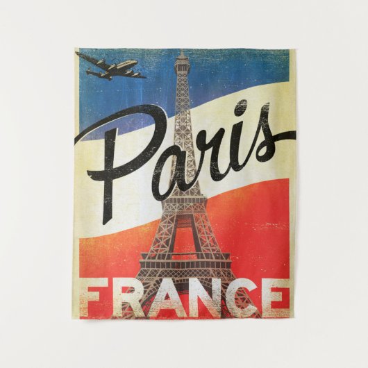 Paris France Tapestry Wandkleed (Voorkant)