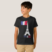 Paris France Theme Love Eiffel Tower T-shirt (Voorkant volledig)