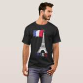 Paris France Theme Love Eiffel Tower T-shirt (Voorkant volledig)