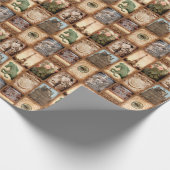 Paris France Travel Photo Collage Cadeaupapier (Hoek)