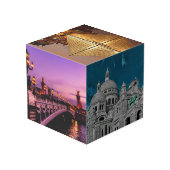 Paris France Vacation Travel Photo Creëer Your Ewn Kubus (Achter hoekig)