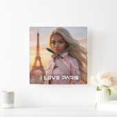 PARIS - FRANCE VIERKANTE KLOK (Huis)