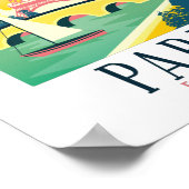 Paris France Vintage Travel    Poster (Hoek)