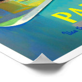 Paris France vintage travel Poster (Hoek)