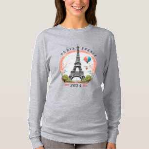 Paris Frankrijk 2024 Shirt met lange mouwen, Parij
