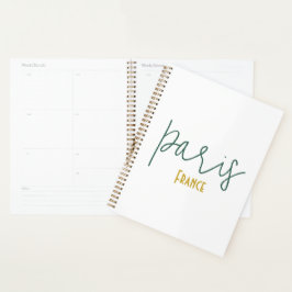 Paris, Frankrijk Aandenken Kalender Planner