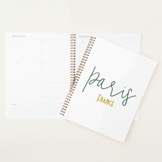 Paris, Frankrijk Aandenken Kalender Planner (Display)
