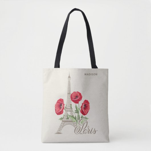 Paris Frankrijk — aangepaste naamzakken Tote Bag (Voorkant)