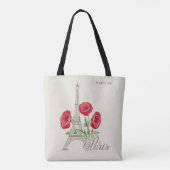 Paris Frankrijk — aangepaste naamzakken Tote Bag (Achterkant)