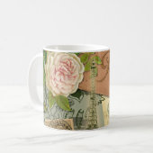 Paris Frankrijk Antiek kunstwerk Collage Eiffel Fr Koffiemok (Voorkant links)