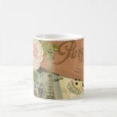 Paris Frankrijk Antiek kunstwerk Collage Eiffel Fr Koffiemok (Center)