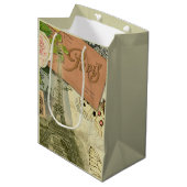 Paris Frankrijk Antiek kunstwerk Collage Eiffel Fr Medium Cadeauzakje (Voorkant Gekanteld)