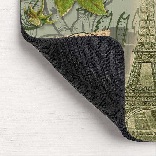 Paris Frankrijk Antiek kunstwerk Collage Eiffel Fr Muismat (Hoek)