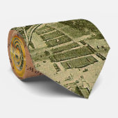 Paris Frankrijk Antiek kunstwerk Collage Eiffel Fr Stropdas (Opgerold)