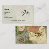 Paris Frankrijk Antiek kunstwerk Collage Eiffel Fr Visitekaartje (Voorkant / Achterkant)