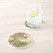 Paris Frankrijk Antiek kunstwerk Collage Eiffel Fr Zandsteen Onderzetter (Zijkant)