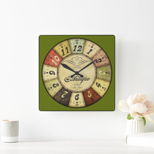 Paris Frankrijk Antiek Vierkante Klok (Huis)