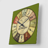 Paris Frankrijk Antiek Vierkante Klok (Hoek)