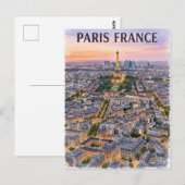 Paris Frankrijk Aquarel Reis Schets Briefkaart (Voorkant / Achterkant)