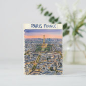 Paris Frankrijk Aquarel Reis Schets  Briefkaart (Staand voorkant)