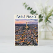 Paris Frankrijk Aquarel Reis Schets Briefkaart (Staand voorkant)