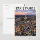 Paris Frankrijk Aquarel Reis Schets Briefkaart (Voorkant / Achterkant)