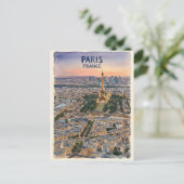 Paris Frankrijk Aquarel Reis Schets Briefkaart (Staand voorkant)