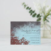 PARIS FRANKRIJK Bar Bat Mitzvah Reply Card RSVP Kaartje (Staand voorkant)