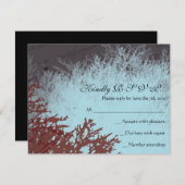 PARIS FRANKRIJK Bar Bat Mitzvah Reply Card RSVP Kaartje (Voorkant / Achterkant)