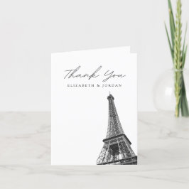 Paris Frankrijk Blank bedankje Bedankkaart