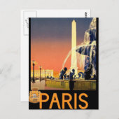 Paris Frankrijk Briefkaart (Voorkant / Achterkant)