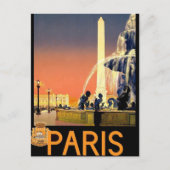 Paris Frankrijk Briefkaart (Voorkant)