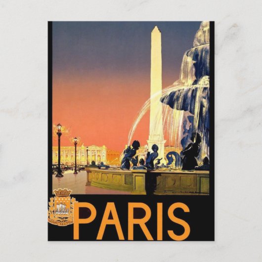 Paris Frankrijk Briefkaart (Voorkant)
