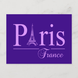 Paris Frankrijk briefkaart, pas aan Briefkaart