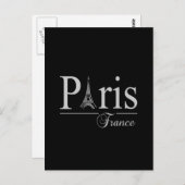 Paris Frankrijk briefkaart, pas aan Briefkaart (Voorkant / Achterkant)