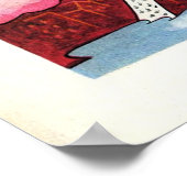 Paris Frankrijk  Colorful Map Poster (Hoek)