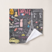 Paris Frankrijk Eiffel Tower Bad Handdoek (Wasdoekje)