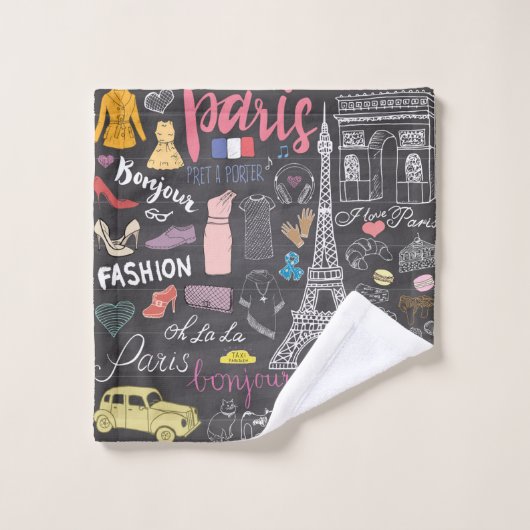 Paris Frankrijk Eiffel Tower Bad Handdoek (Wasdoekje)