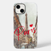 Paris Frankrijk Eiffel Tower Case-Mate iPhone Case (Achterkant)