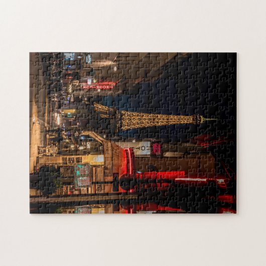 Paris Frankrijk Eiffel Tower Montmartre street Legpuzzel (Horizontaal)