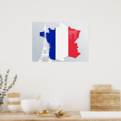 Paris Frankrijk Eiffel Tower Poster (Keuken)