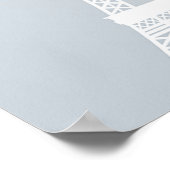 Paris Frankrijk Eiffel Tower Poster (Hoek)