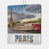 Paris Frankrijk Eiffel Tower Seine Keramisch Ornament (Links)