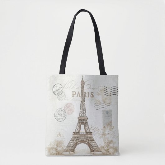Paris Frankrijk Eiffel Tower Tote Bag (Voorkant)