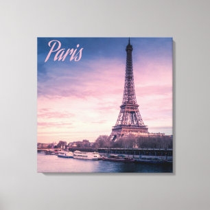 Paris Frankrijk eiffeltoren Canvas Afdruk